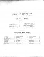 Table of Contents, Mower County 1896